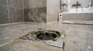 desagüe del baño huele mal por las mañanas